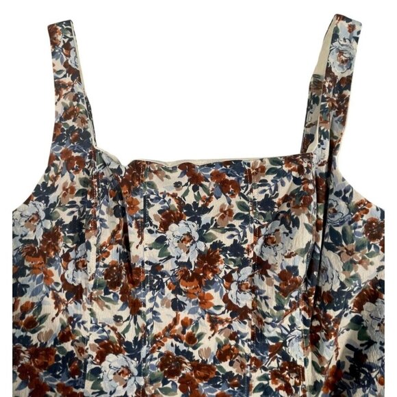 Abercrombie & Fitch Floral Lined A-Line Mini Dress MP Adjustable Straps - Picture 5 of 8